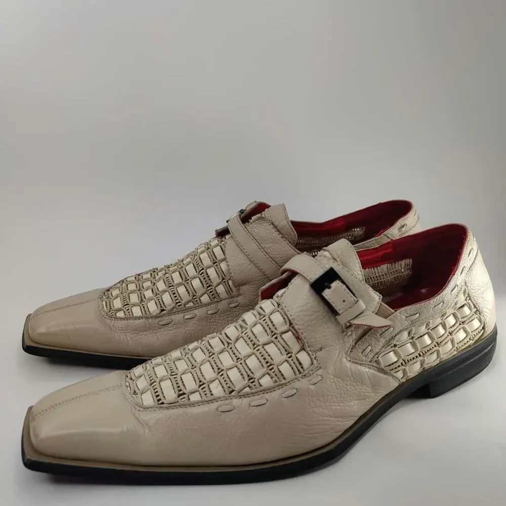Umberto Pellegrini Woven leather shoes sz 10.5